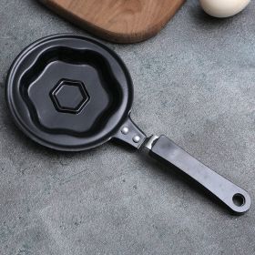 1pc Breakfast Mini Omelette Pan Creative Cute Cartoon Diy Omelette Pan Non-Stick Pan Kitchen Fried Egg Pan - Plum Flower Pattern