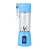 380ML USB Portable Blender Portable Fruit Electric Juicing Cup Kitchen Gadgets - blue