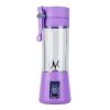 380ML USB Portable Blender Portable Fruit Electric Juicing Cup Kitchen Gadgets - purple