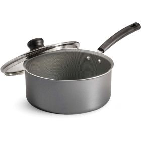 Tramontina PrimaWare 3 Quart Non-Stick Steel Gray Covered Sauce Pan - Tramontina