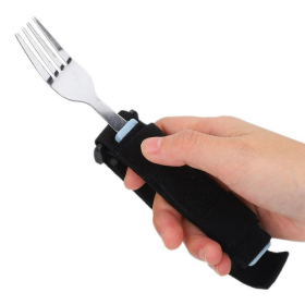 CHICIRIS Flexible Elderly Disability Utensil Eating Spoon Fork Non-Slip Grip Arthritis - Qiilu