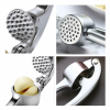 Garlic Press Crusher Mincer Chopper Peeler Squeeze Cutter Stainless Steel Ginger - default