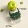 Fruit Peeler Magnetic Design Non-slip Sharp Peeling Fruit Grater Double-sided Blade Vegetable Potato Peeler Kitchen Gadget - Green