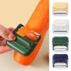 Fruit Peeler Magnetic Design Non-slip Sharp Peeling Fruit Grater Double-sided Blade Vegetable Potato Peeler Kitchen Gadget - Yellow