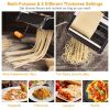 Pasta Maker Roller Machine Fettuccine Noodle Maker - Silver