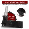 Lawn Mower Blade Sharpener 15°-45° Adjustable Sharpener for Straight and Standard Lawn Mower Blades - Black