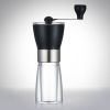 Handheld Coffee Grinder Mill with Ceramic Burrs Manual Grinder for Coffee, Tea, Herbs and Spices - Black