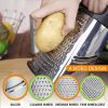 Stainless Steel Cheese Grater 9in 4 Sides, Perfect Grater for Parmesan Cheese. Vegetables, Ginger- Dishwasher Safe, Durable (Random Color) - General