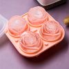 1pc Rose Shaped Ice Cube Tray; Silicone Ice Cube Mold; Kitchen Gadget - Light Green