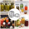 24 Pcs Regular Mouth Canning Jar Metal Rings Split-Type Jar Bands Replacement - Silver