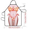 1pc Funny Muscle Man Kitchen Apron Sexy Women Cooking Pinafore Home Cleaning Tool - A