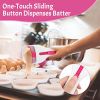 Cupcake Scoop - BPA-Free Batter Dispenser With Measuring Function For Equal Amounts For Drip-Free Baking And Clean Counters Kitchen Gadgets - White