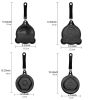 1pc Breakfast Mini Omelette Pan Creative Cute Cartoon Diy Omelette Pan Non-Stick Pan Kitchen Fried Egg Pan - Plum Flower Pattern