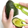 1pc 3 In 1 Multifunctional Avocado Slicer, Avocado Pitters, Avocado Cutter, Kitchen Gadgets - Green