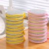 5/10pcs; Double Side Dishwashing Sponge Pan Pot Dish Wash Sponges Household Cleaning Tools Kitchen Tableware Dish Washing Brush - 5Pcs Yellow