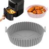 1/2pcs Air Fryer Silicone Pot; Reusable Air Fryer Liners; Silicone Air Fryer Basket; Food Safe Air Fryer Accessories - 1PCS Pink