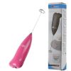 1pc Stainless Steel Handheld Electric Blender; Egg Whisk; Coffee Milk Frother - Blue