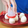 3pcs/6pcs Non-stick Silicone Egg Cup; Cooking Cooker Kitchen Baking Gadget Pan Separator Steamed Egg Cup; Egg Poachers Cooker Accessories - 6pcs