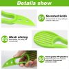 1pc 3 In 1 Multifunctional Avocado Slicer, Avocado Pitters, Avocado Cutter, Kitchen Gadgets - Green