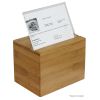 Oceanstar Bamboo Recipe Box with Divider - RB1408