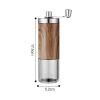 Manual Coffee Grinder Stainless Steel Hand Adjustable Steel Core Burr For Kitchen Portable Coffee Mills Coffee Espresso Press - C