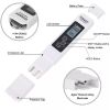 1PC White Digital Water Quality Tester TDS EC Meter Range 0-9990 Multifunctional Water Purity Temperature Meter TEMP PPM Tester - 1pc without battery