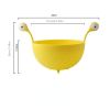 1pc Kitchen Strainer - Big-Eyed Monster Design BPA-Free Food Strainer For Fruits And Pasta - Fun And Safe - Yellow