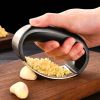 Stainless Steel Garlic Press Crusher Manual Garlic Mincer Chopping Garlic Tool Fruit Vegetable Tools Kitchen Accessories Gadget - A