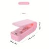 Mini Heat Bag Sealing Machine Package Sealer Bags Thermal Plastic Food Bag Closure Portable Sealer Packing Kitchen Accessories - Pink