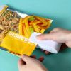 Mini Heat Bag Sealing Machine Package Sealer Bags Thermal Plastic Food Bag Closure Portable Sealer Packing Kitchen Accessories - White