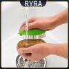 Crevice Brush Fruit And Vegetable Clean Cleaning Brush Portable Plastic Cleaning Vegetable Artifact Kitchen Gadgets Bendable - Green - China