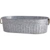 Better Homes & Gardens- Oval Galvanized Tub, 20.27" L x 11.22" W x 5.7" H - Bar & Wine Tools