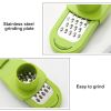 Multi-Functional Garlic Crusher Press Manual Garlic Peeler Ginger Garlic Grater Cutter Kitchen Accessories Home Gadgets - Green