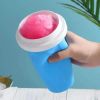 Summer Squeeze Homemade Juice Water Bottle Quick-Frozen Smoothie Sand Cup Pinch Fast Cooling Magic Ice Cream Slushy Maker Beker - Large pink