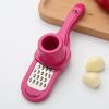 Multi-Functional Garlic Crusher Press Manual Garlic Peeler Ginger Garlic Grater Cutter Kitchen Accessories Home Gadgets - Pink